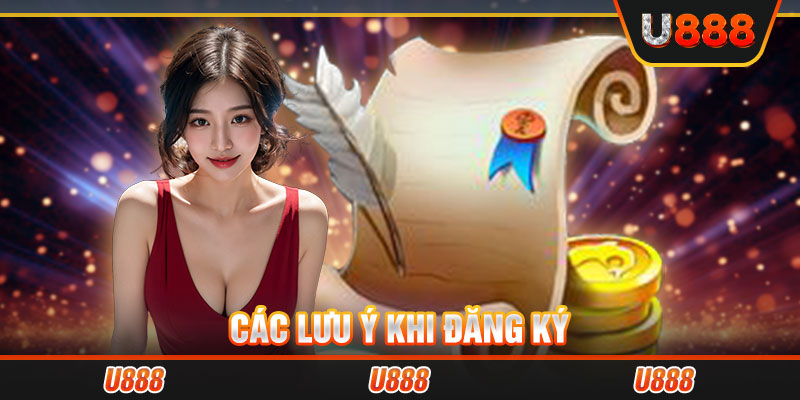 Các lưu ý khi đăng ký